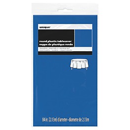 RYL BLUE RND 84" TABLECVR-SPKG