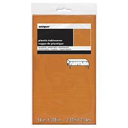 ORANGE TABLECOVR 54X108-SPKG