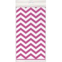 HOT PINK CHVRN TBLCVR 54X108"