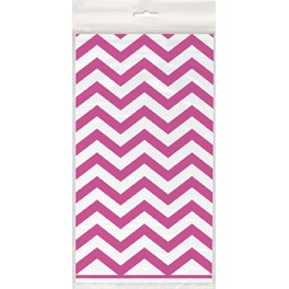 HOT PINK CHVRN TBLCVR 54X108"