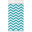 CRB TEAL CHVRN TBLCVR 54X108"