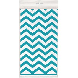 CRB TEAL CHVRN TBLCVR 54X108"