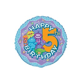18" BULK 5TH BDAY FOIL BLLN