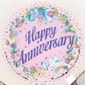 18'' BULK HAPPY ANNIV FOIL BLN