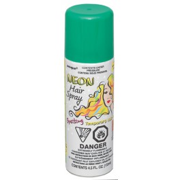 NEON HAIRSPRAY GREEN-4.5 FL OZ