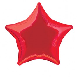 20'' BULK STAR RED FOIL BLLN