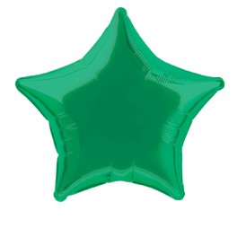 20'' BULK STAR GREEN FOIL BLLN