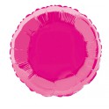 18" BULK RND HOT PINK FOIL BLN