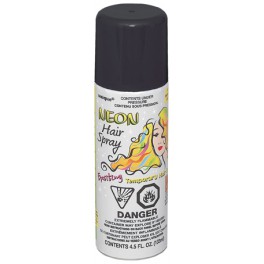 NEON HAIRSPRAY BLACK-4.5 FL OZ