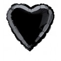 18'' PKG HEART BLACK FOIL BLN