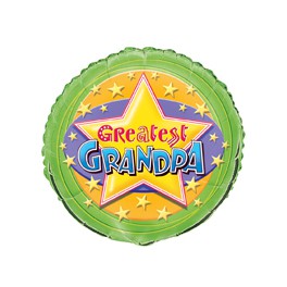 18" PKG GREATEST GRANDPA FOIL