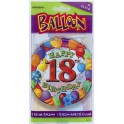 18" PKG 18TH BDAY BLLNS FOIL