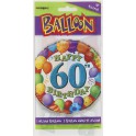 18" PKG 60TH BDAY BLLNS FOIL