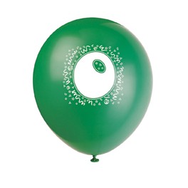 6 NUMBER 0 BALLOONS PRINT 2S