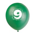 6 NUMBER 9 BALLOONS PRINT 2S