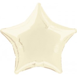 20'' PKG STAR IVORY FOIL BLN