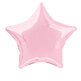 20'' PKG STAR PSTL PINK FOIL