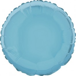 18'' PKG ROUND BABY BLUE FOIL