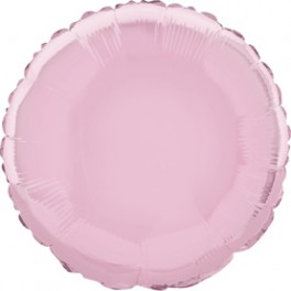 18'' PKG ROUND PSTL PINK FOIL