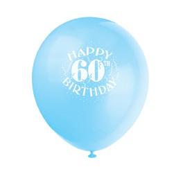 6 HAPPY 60TH BDAY (ASST) BLNS