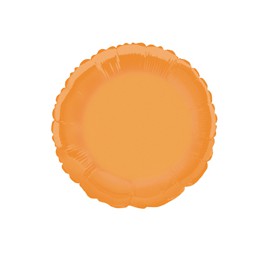 18" BULK ROUND ORANGE FOIL BLN