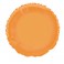 18" BULK ROUND ORANGE FOIL BLN