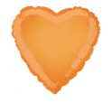 18" BULK HEART ORANGE FOIL BLN