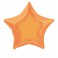20" BULK STAR ORANGE FOIL BLN