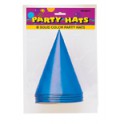 8 PARTY HATS-BLUE