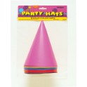 8 PARTY HATS-ASSTD COLORS