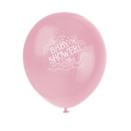 6 BABY SHOWER (PINK) BLLNS 2S