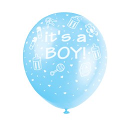 72 ITS A BOY (BLUE) BLNS PRNT