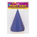 8 PARTY HATS-PURPLE
