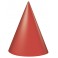 8 PARTY HATS-RED