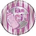 18" PKG ITS A GIRL BOTTLE FOIL