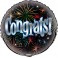 18"PKG CONGRATS FRWRKS FOIL BL