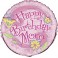 18" PKG FLORAL BDAY MOM FOIL