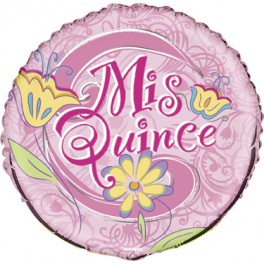 18" BULK MIS QUINCE FOIL BLLN