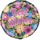 18" PKG BEST WISHES FOIL BLLN