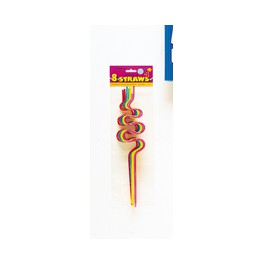 8CT SQUIGGLE STRAWS