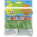 10 12'' LIME GREEN BALLOONS
