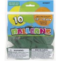 10 12'' FOREST GREEN BALLOONS