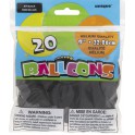 20 9'' JET BLACK BALLOONS