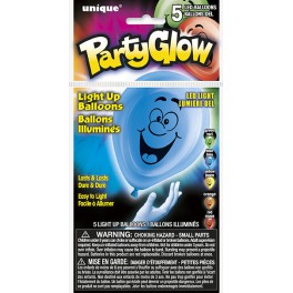 5 PRTY FACES LIGHT-UP BLLNS-1S