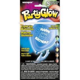 5 HPY BDAY LIGHT-UP BLLNS 1S