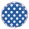 18"BLK RY BLU DOT FL BLN