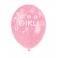 100 12" PREM IT'S A GIRL PINK