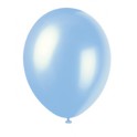 50 12" SKY BLUE PEARL BALLOONS