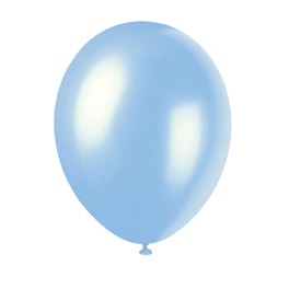 50 12" SKY BLUE PEARL BALLOONS