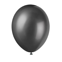 50 12" INK BLACK PEARL BALLOON